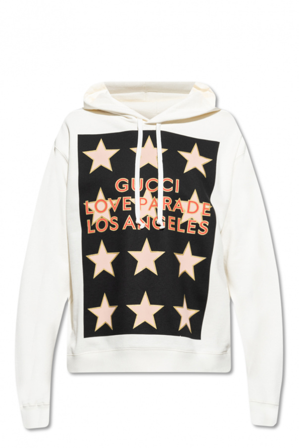 Gucci Hoodie with 'Gucci Love Parade' print | Men's Clothing